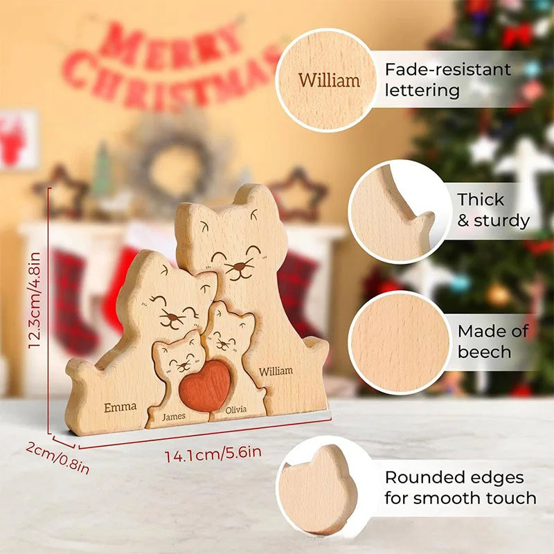 New Hot Selling Wooden Cute Ca - Art Craft Cat incelemesi ve fiyatı