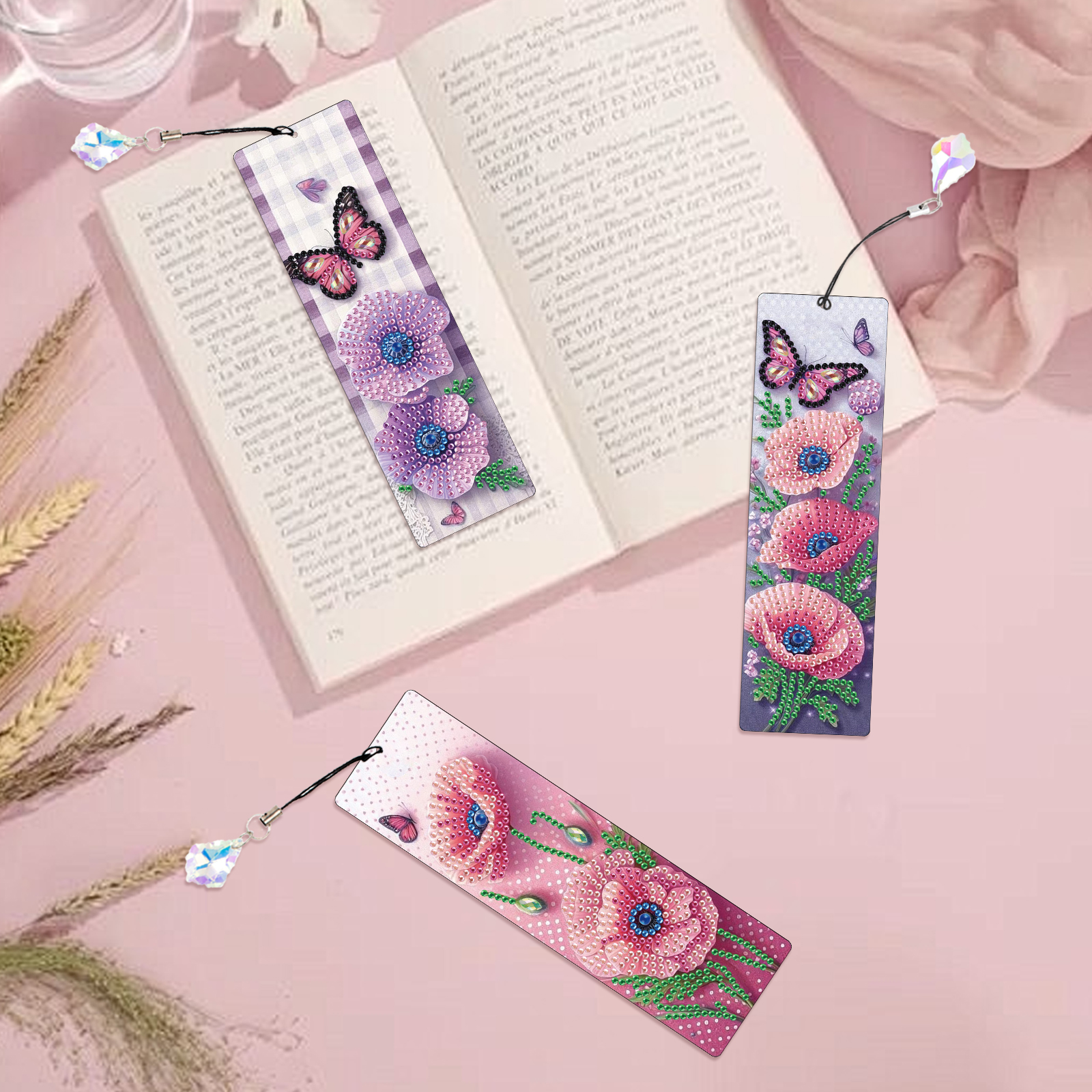 3Pcs Diamond Art Painting Book - Art Craft Flower incelemesi ve fiyatı