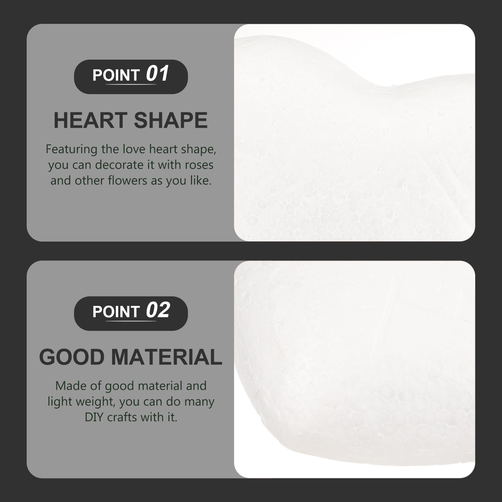 White 23Cm Modeling Heart Poly - Art And Craft Valentine incelemesi ve fiyatı