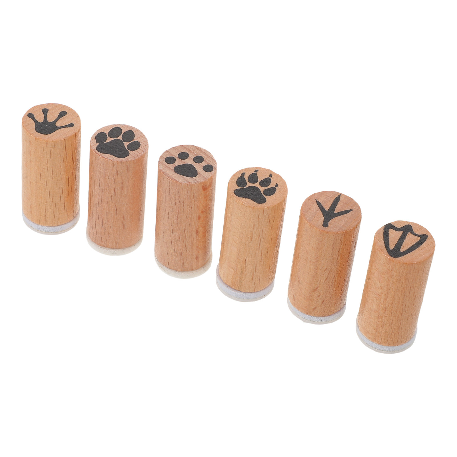 6Pcs Wooden Paw Print Animal S - Art And Craft Zoo Animals incelemesi ve fiyatı