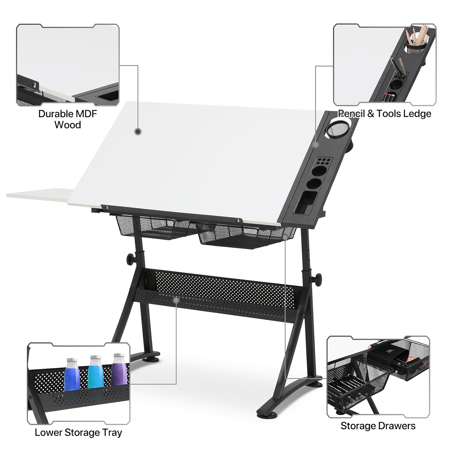 Art Deco Drafting Table, Heigh - Art & Craft Zone incelemesi ve fiyatı