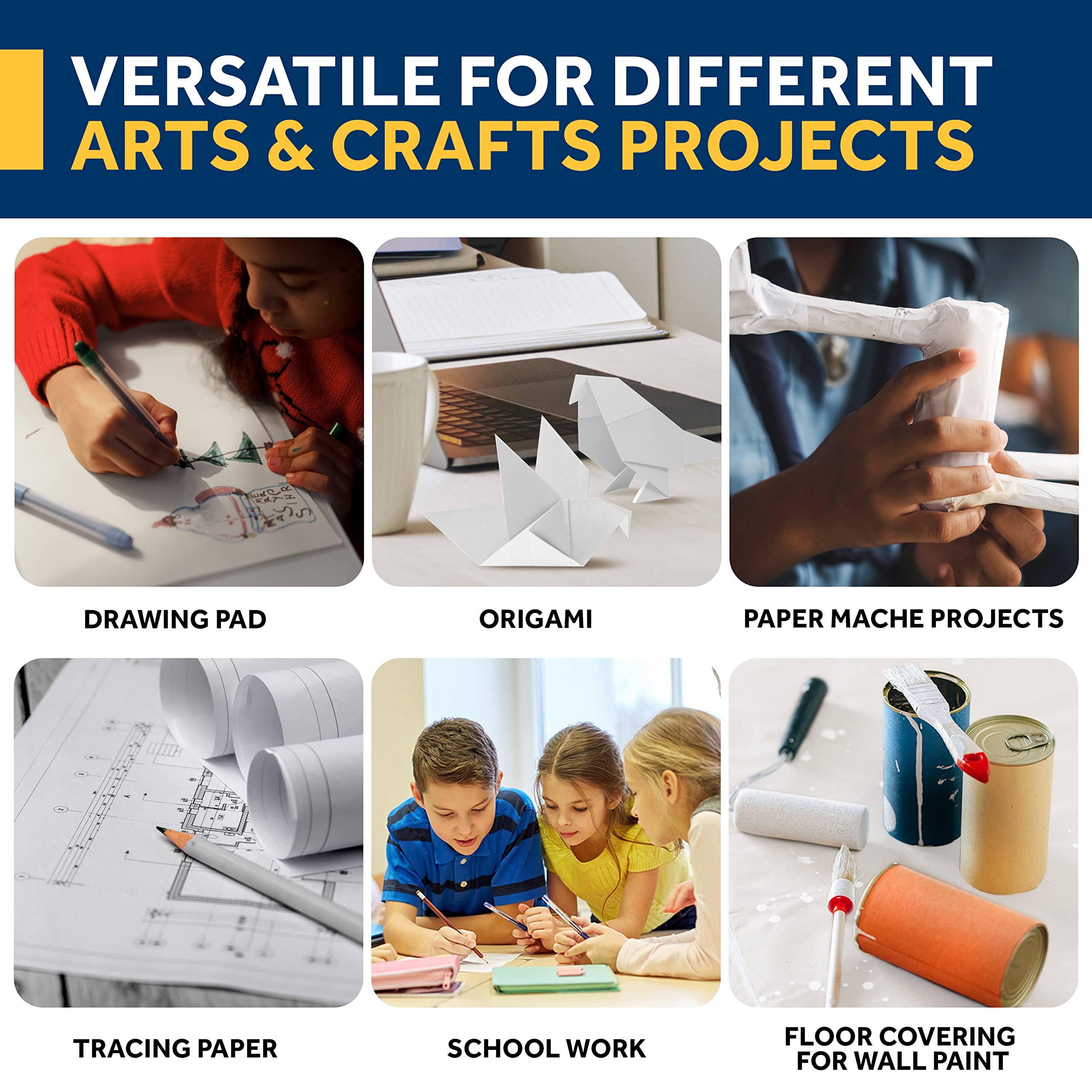 Kraft Craft Paper Roll White P - Art Craft Items incelemesi ve fiyatı