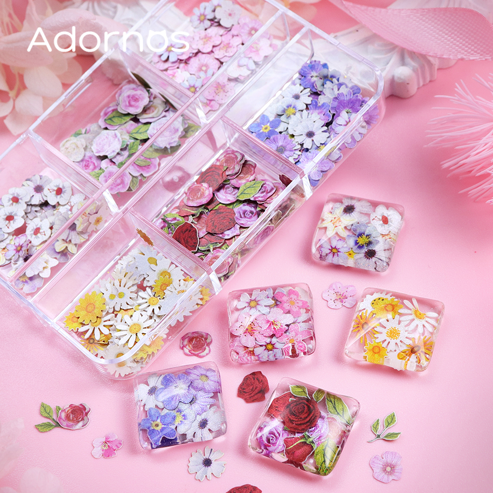 6 Grids Flowers Wood Pulp Chip - Art And Craft Valentine incelemesi ve fiyatı