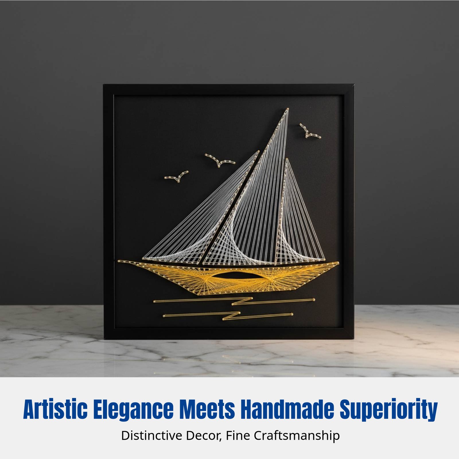 Nail String Art, Sailing Theme - Art Craft Idea incelemesi ve fiyatı