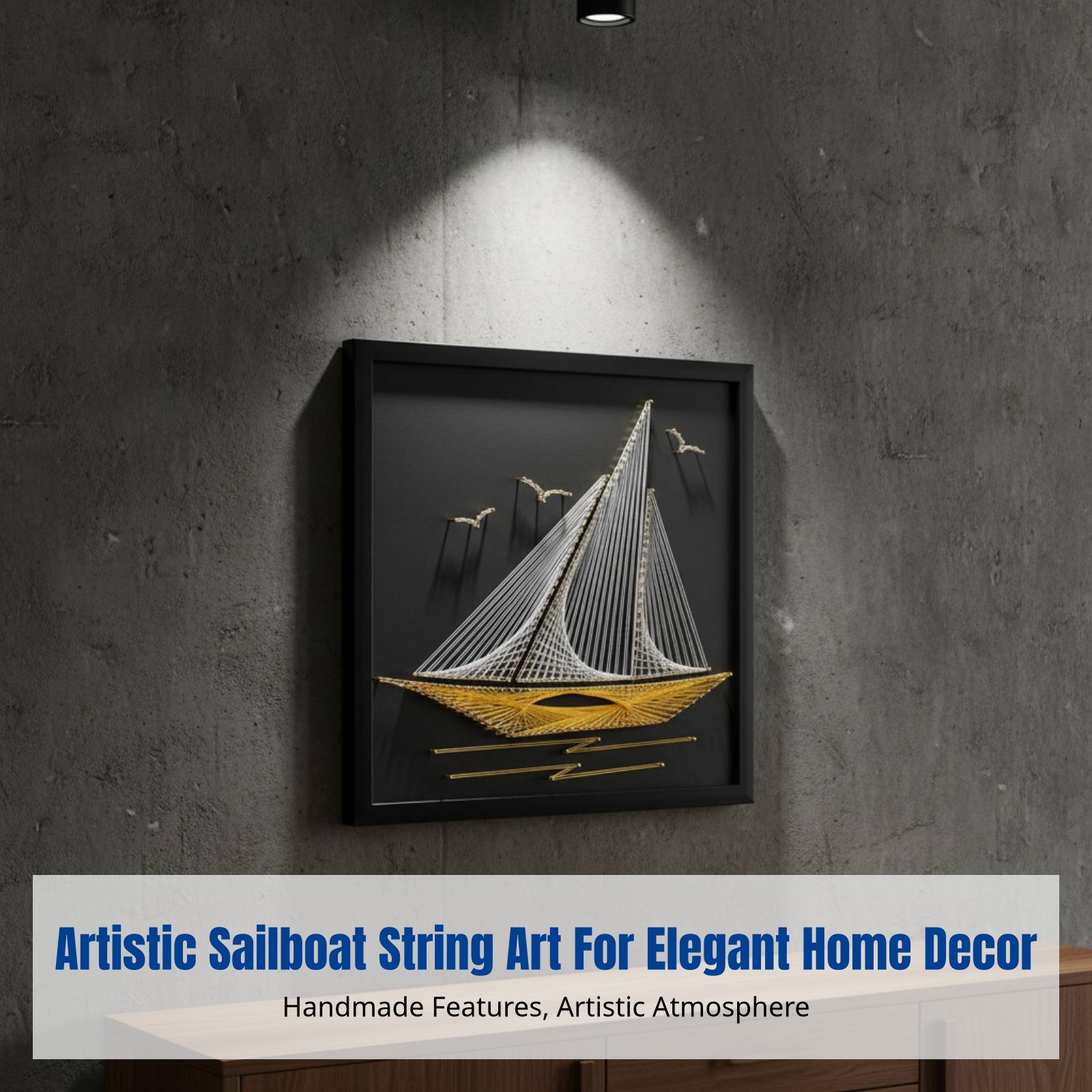 Nail String Art, Sailing Theme - Art Craft Idea incelemesi ve fiyatı