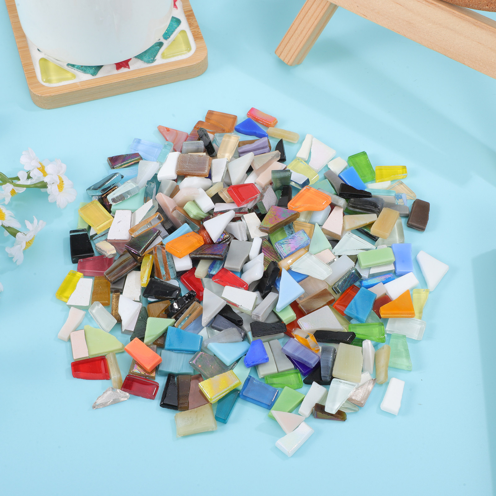 1 Bag Mosaic Glass Pieces Irre - Mosaic Tile Supply incelemesi ve fiyatı