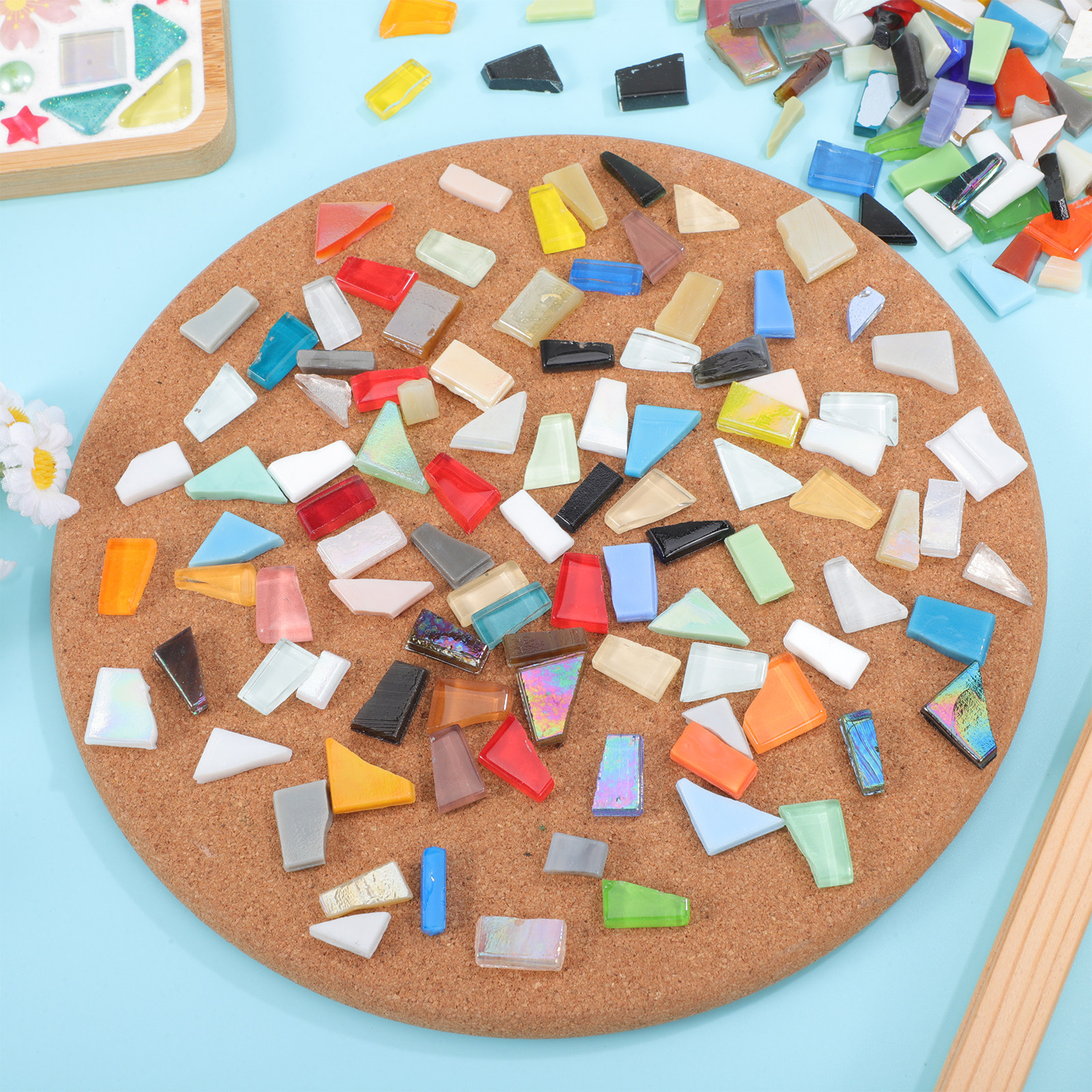 1 Bag Mosaic Glass Pieces Irre - Mosaic Tile Supply incelemesi ve fiyatı