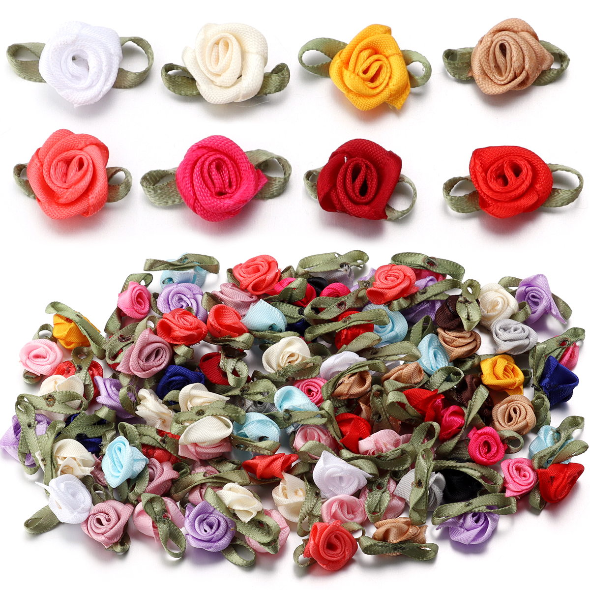 50Pcs 1.5x2.5cm 18 Colors For  - Art Craft Flower incelemesi ve fiyatı