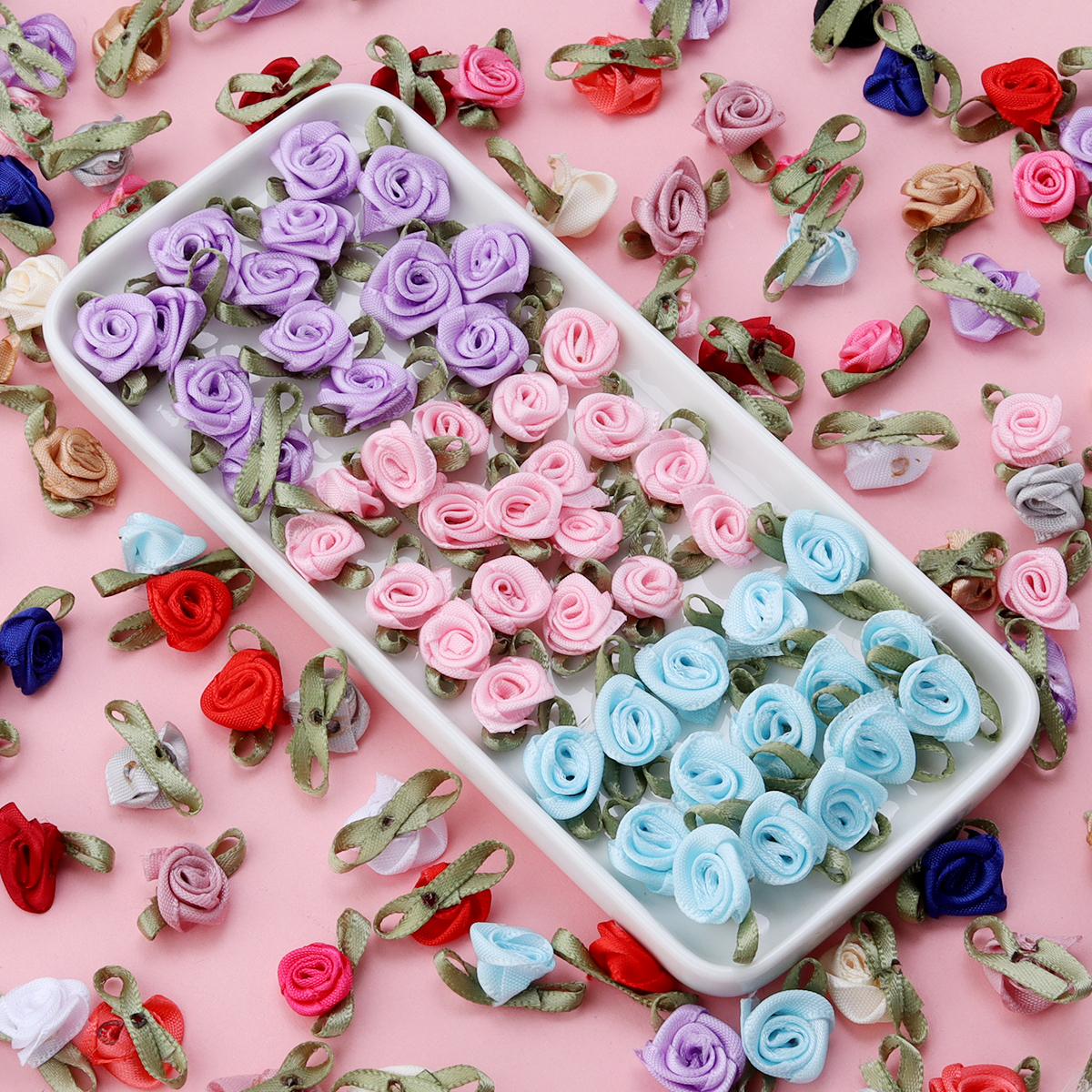 50Pcs 1.5x2.5cm 18 Colors For  - Art Craft Flower incelemesi ve fiyatı