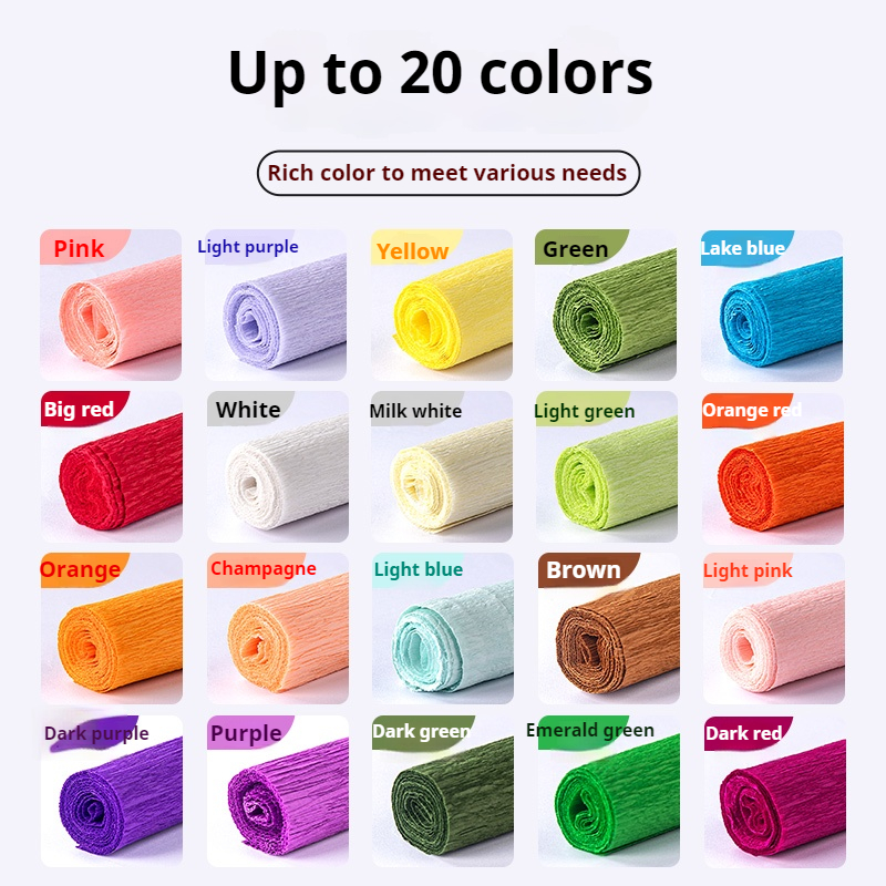 1Roll Crepe Paper 50x250cm Col - Art Craft Items incelemesi ve fiyatı