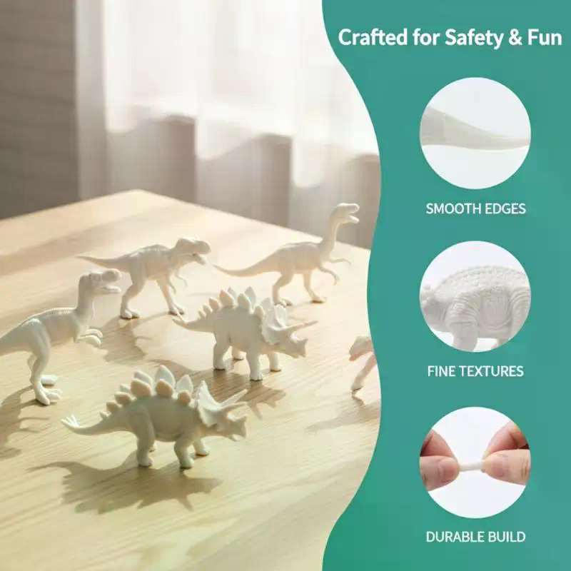 Dinosaur White Embryo Toy Set  - Art Craft Education incelemesi ve fiyatı