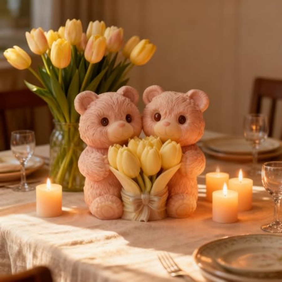 1PCS Holding Tulip Mold, Silic - Art And Craft Valentine incelemesi ve fiyatı