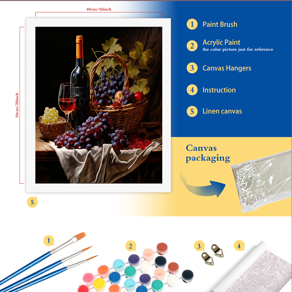1pc frameless DIY Paint By Num - Art Craft Number incelemesi ve fiyatı