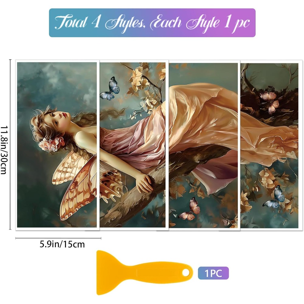 4 Sheets Retro Buttterfly Fair - Art Craft Room incelemesi ve fiyatı