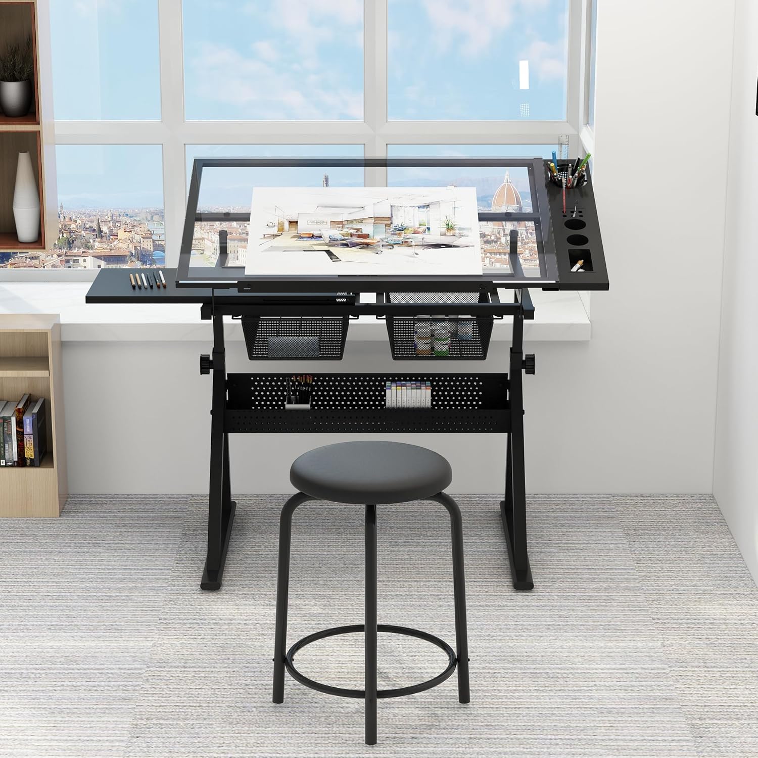 Table w/Stool, Height Adjustab - Art & Craft Zone incelemesi ve fiyatı