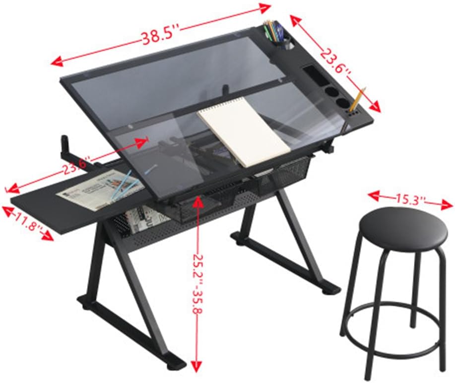 Table w/Stool, Height Adjustab - Art & Craft Zone incelemesi ve fiyatı