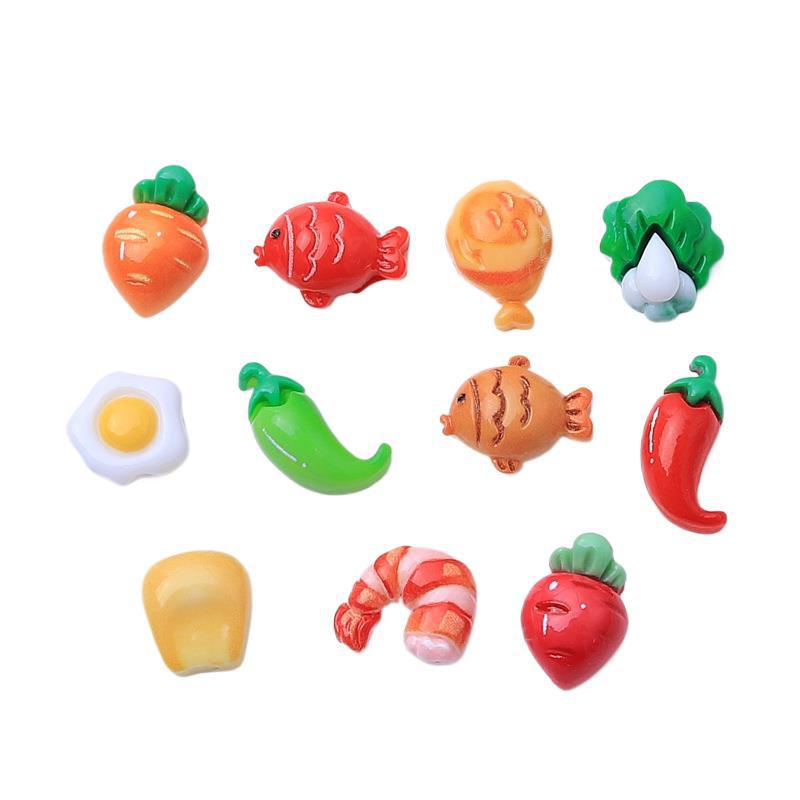 10pcs/lot Vegetables 3D Flatba - Art And Craft Vegetable incelemesi ve fiyatı