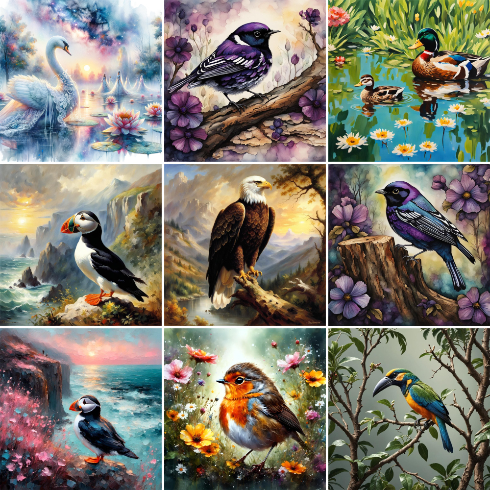 Bird Arctic Puffin Paintings B - Art Craft Idea incelemesi ve fiyatı