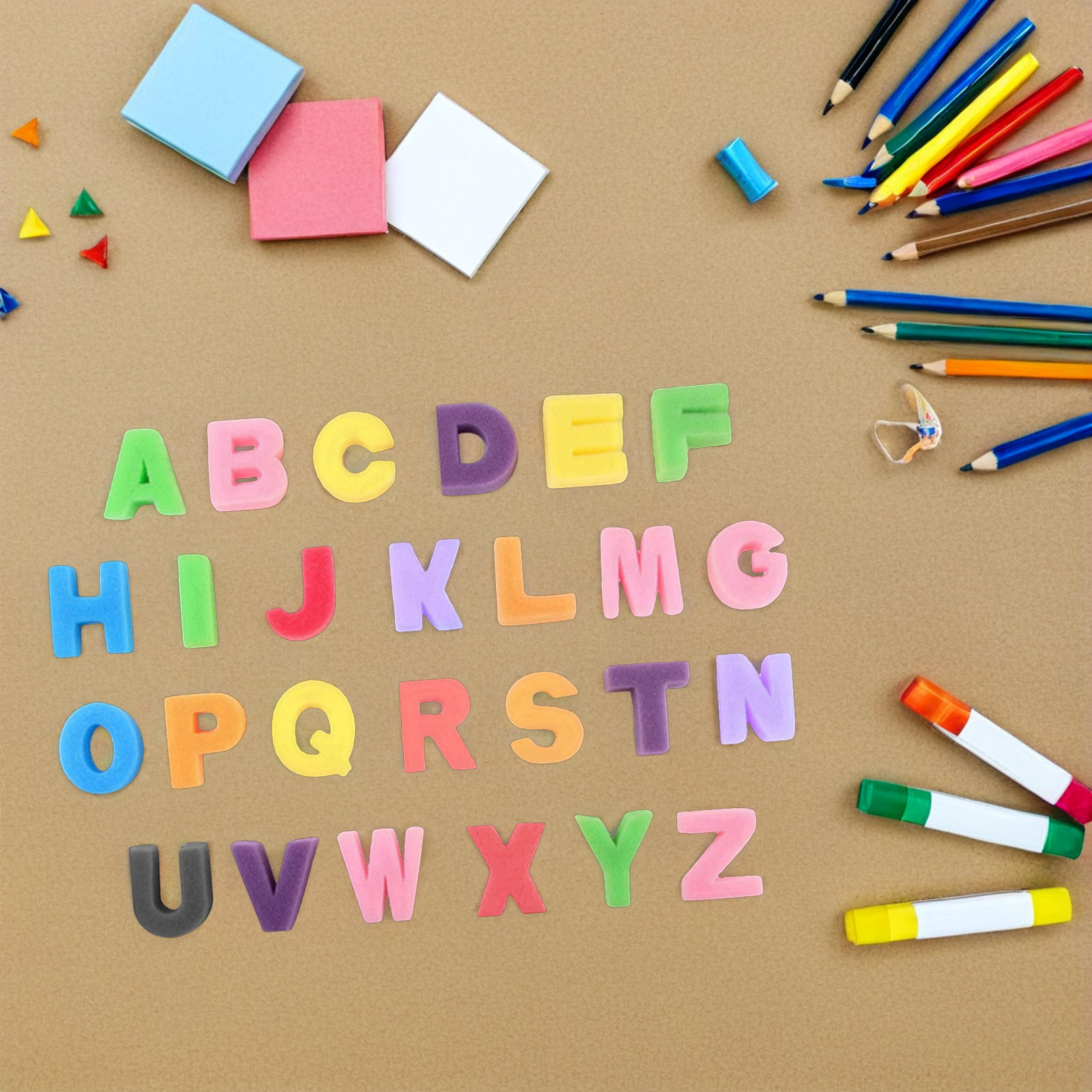 26Pcs Alphabet Sponge Stamps K - Art Craft Education incelemesi ve fiyatı