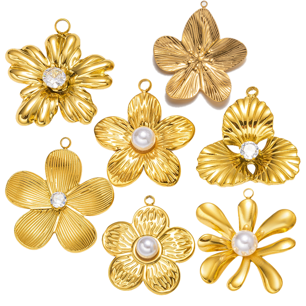 5pcs Gold Stainless Steel Flow - Art Craft Flower incelemesi ve fiyatı