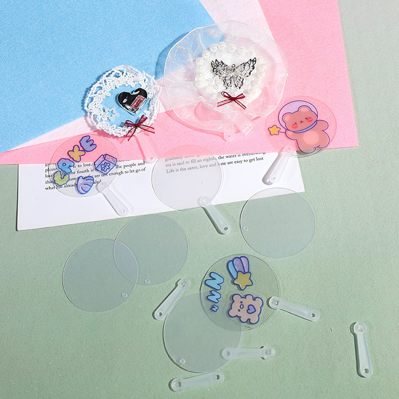 50Pcs 5cm Mini DIY Blank Fan T - Art Craft Idea incelemesi ve fiyatı