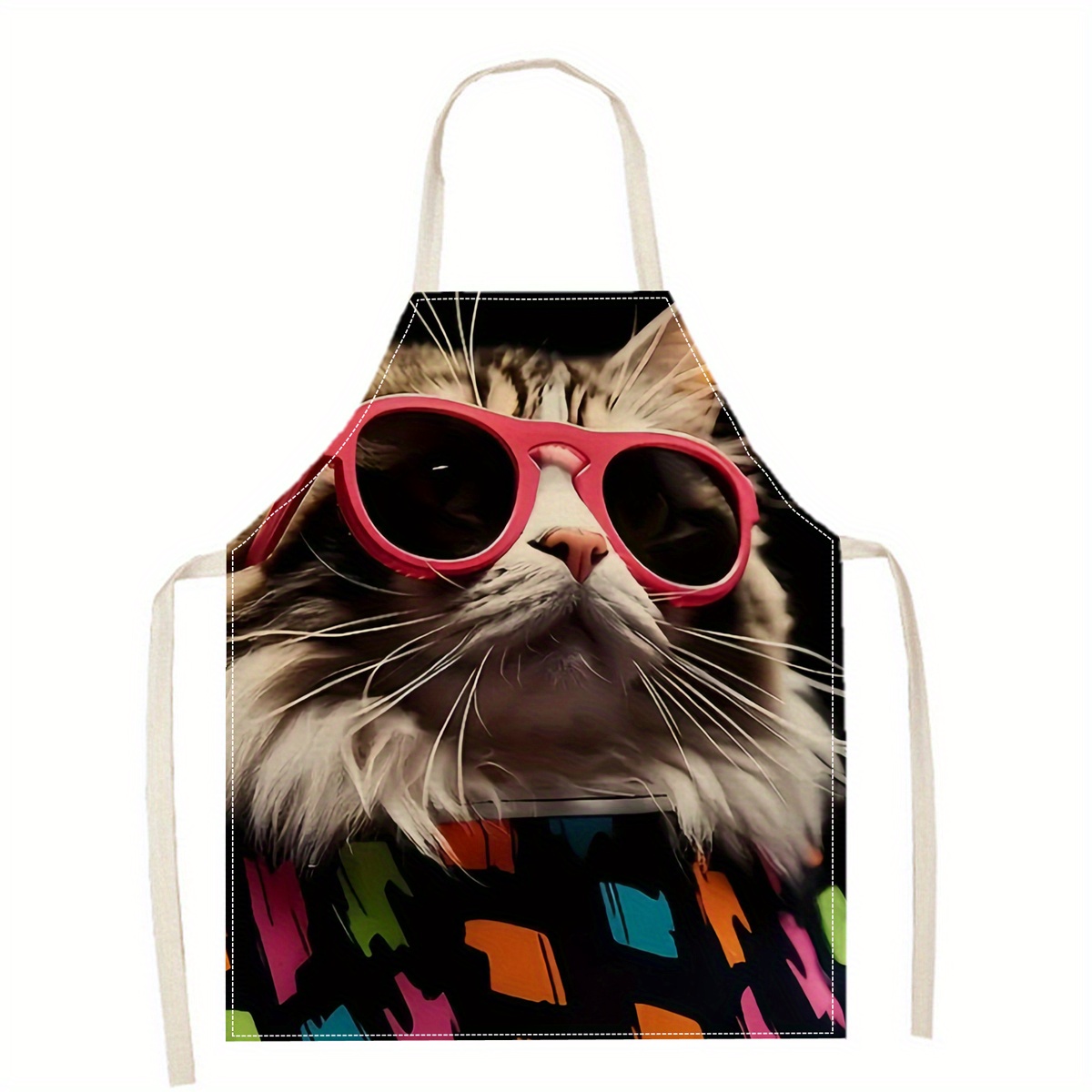 Linen Apron Funny Cat Sunglass - Art And Craft Sunglasses incelemesi ve fiyatı