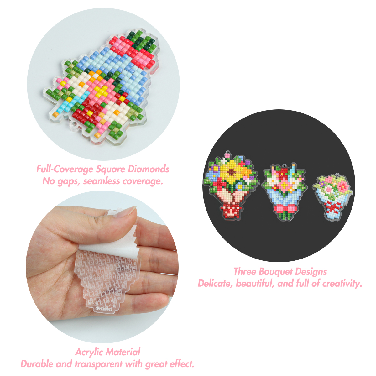 FOREVER YOUNG 3PCS Bouquet Acr - Art Craft Adult incelemesi ve fiyatı