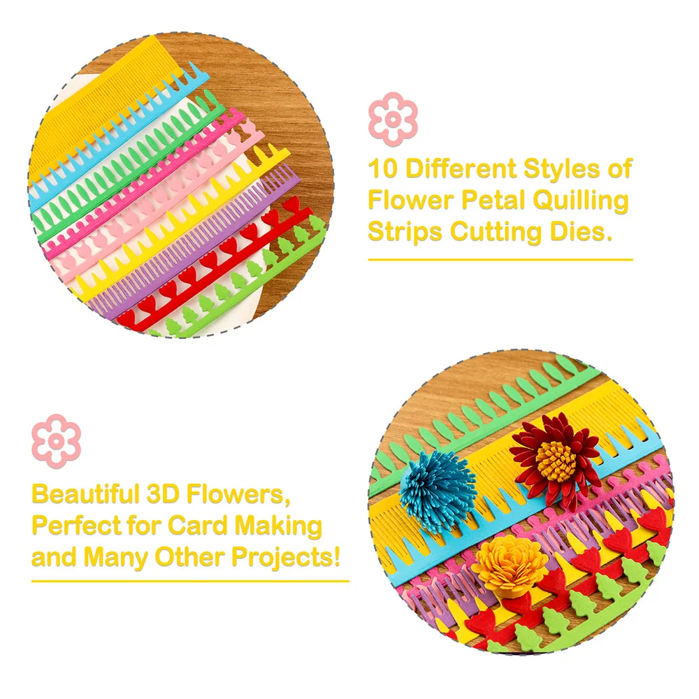 3D Spiral Flower Cutting Dies  - Quilling Paper Strips incelemesi ve fiyatı